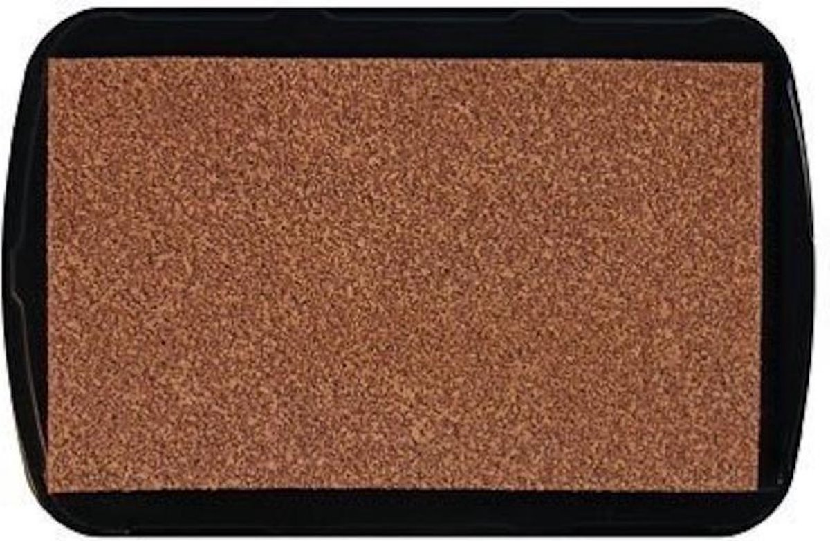 Stpad13 stempelkussen cocoa bruin - pigment inkt waterbasis Nellie Snellen - brown